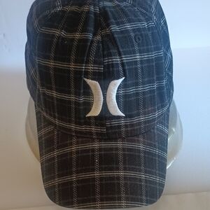 Hurley Black and White Checkered Cap